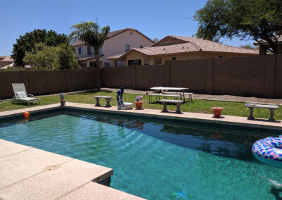 Clean and Clear Pool After Service
